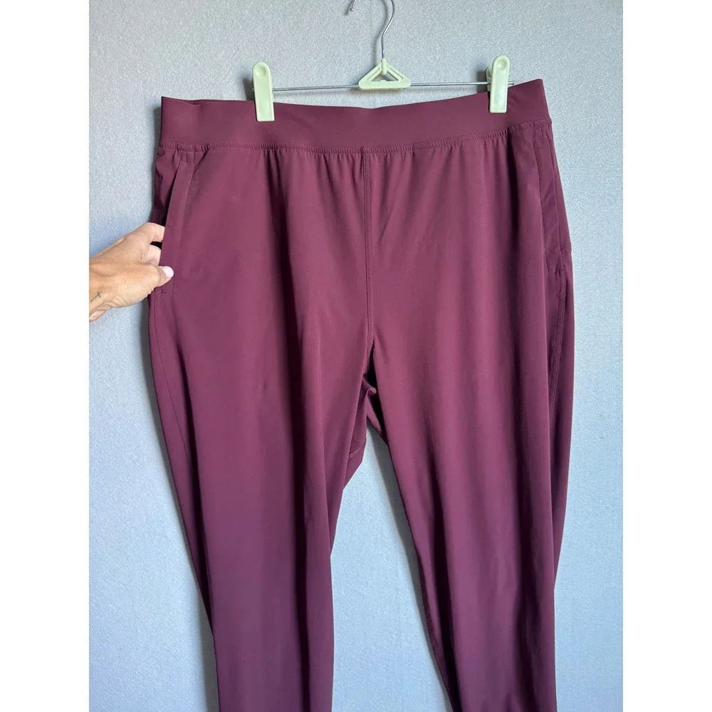 Lululemon Adapted State Joggers Womens 14 Red Merlot High Rise Running Pants